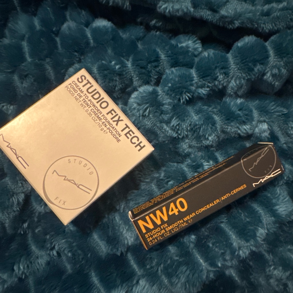 New Mac Foundation Studio Fix Tech Cream To Powder And Concealer X2 Nw40 T12